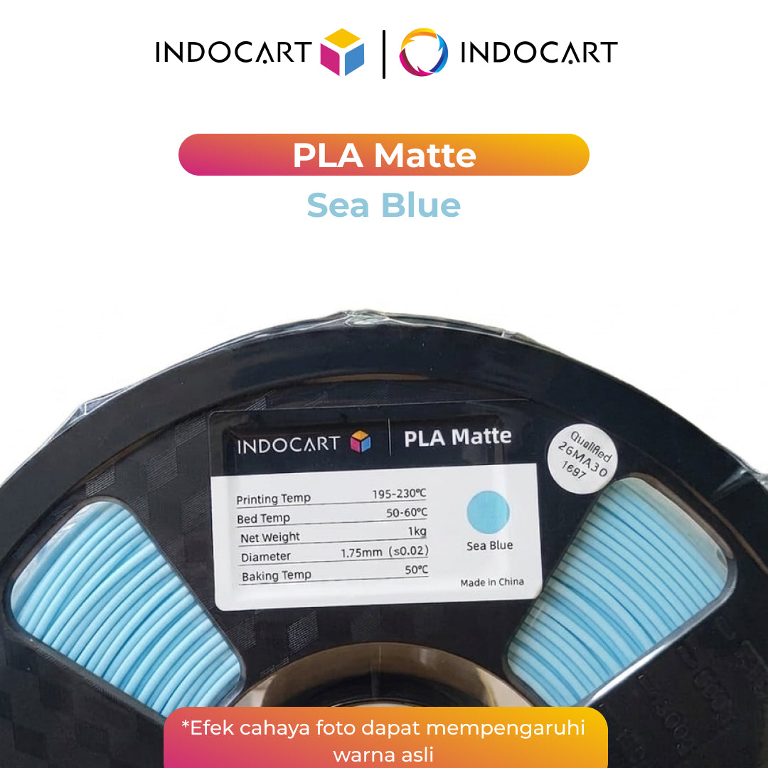 3D Printer Filament IndoCart PLA Matte Textured Color Finish Filament 1.75mm 1Kg