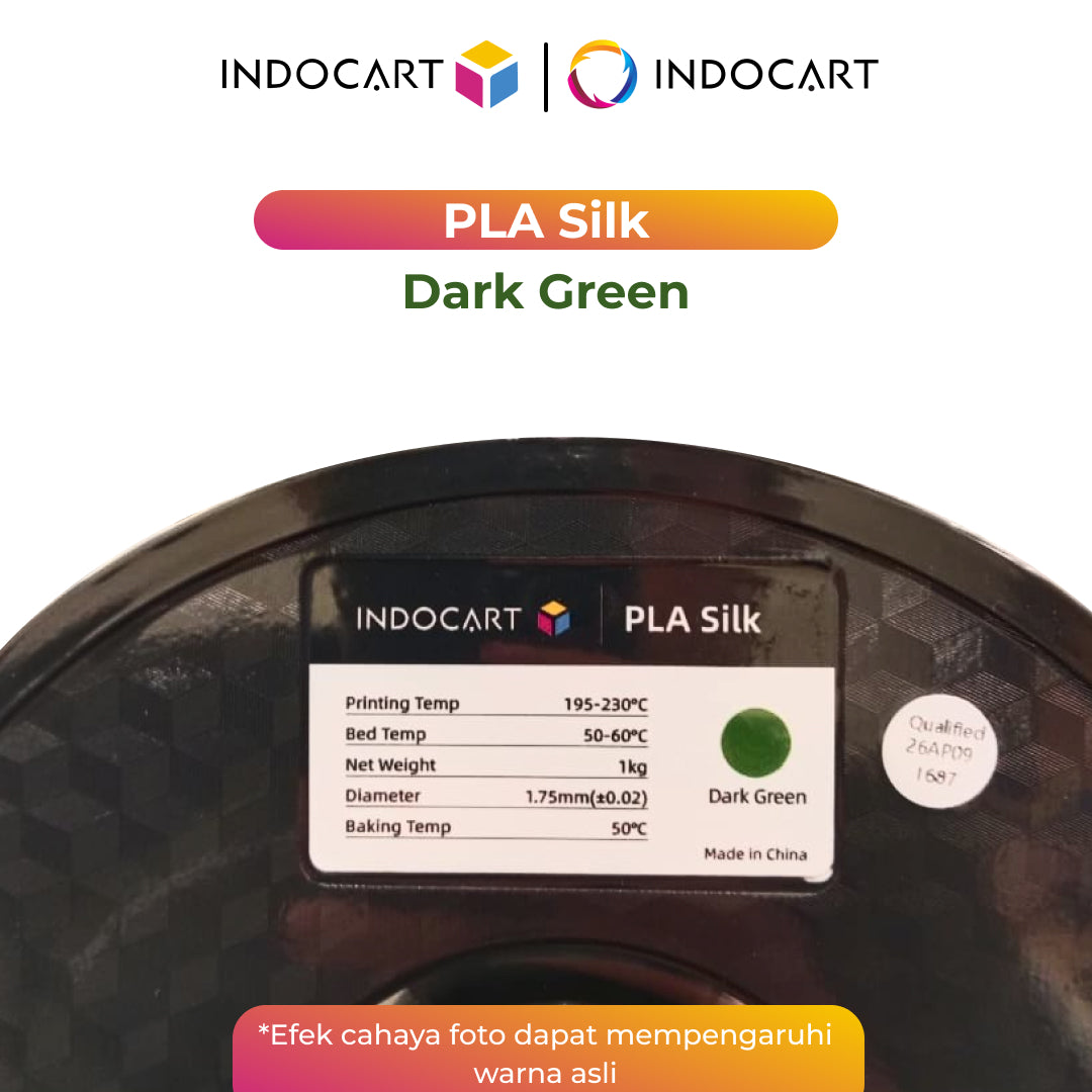 3D Printer Filament IndoCart PLA Silk Smooth and Glossy Finish Filament 1.75mm 1Kg