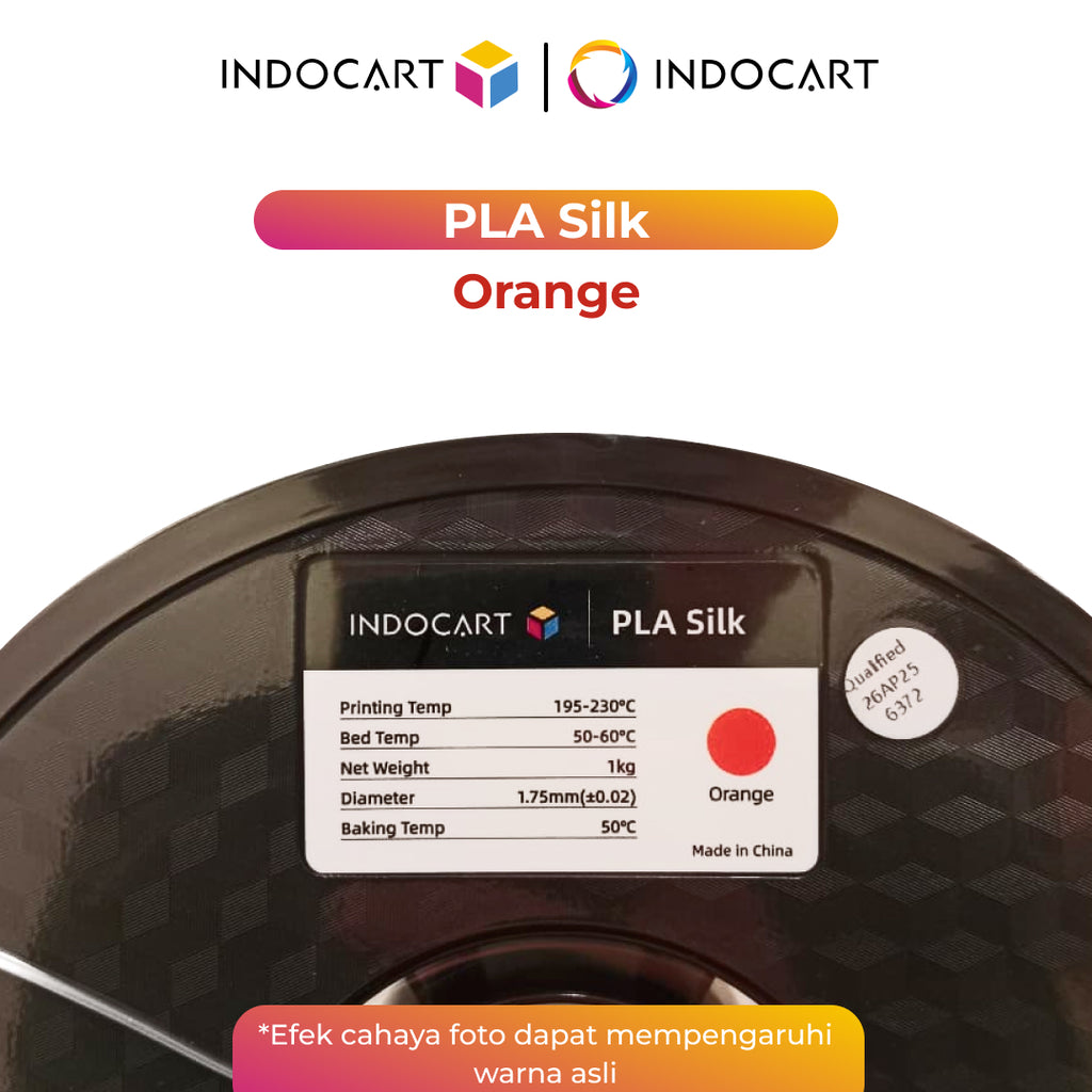 3D Printer Filament IndoCart PLA Silk Smooth and Glossy Finish Filament 1.75mm 1Kg