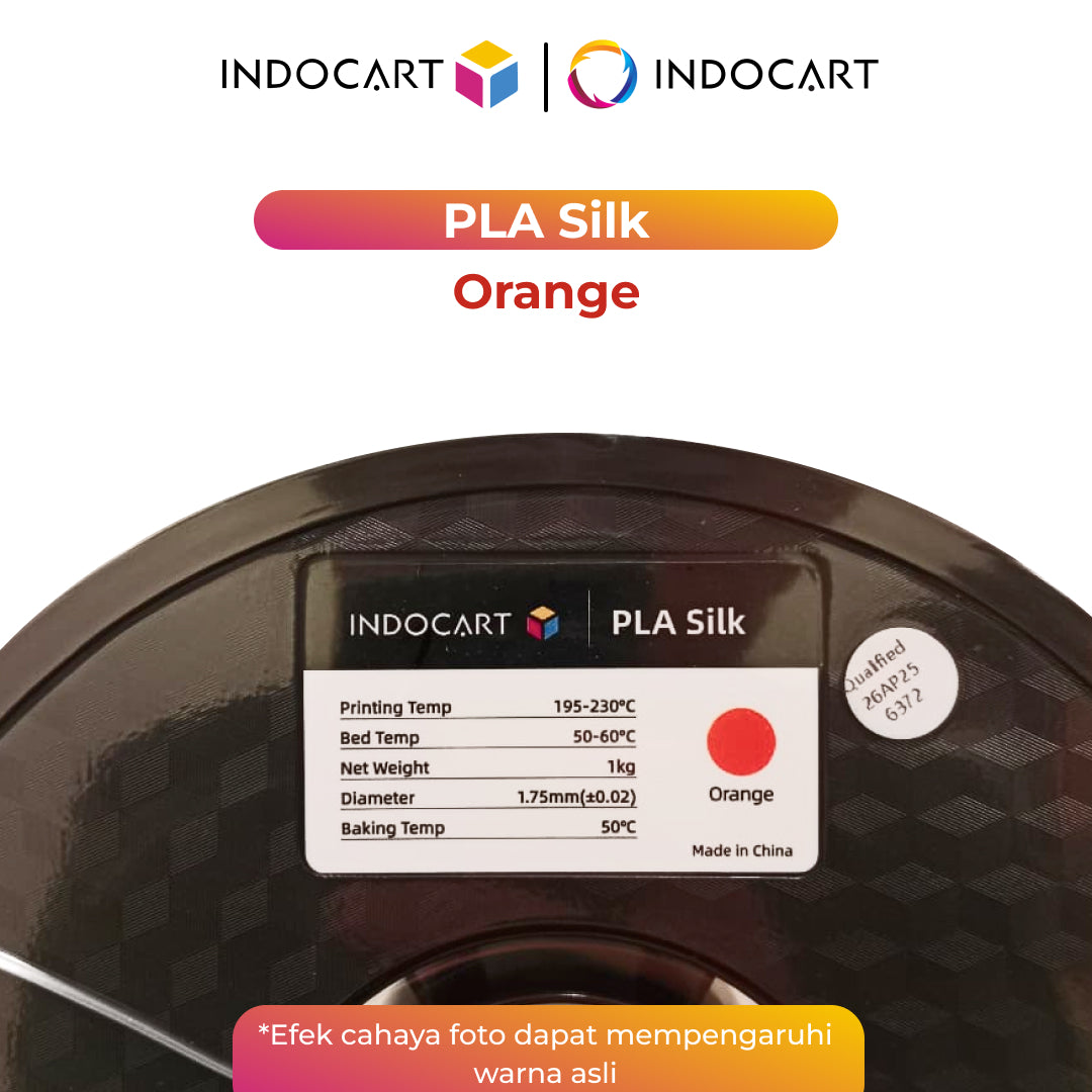 3D Printer Filament IndoCart PLA Silk Smooth and Glossy Finish Filament 1.75mm 1Kg