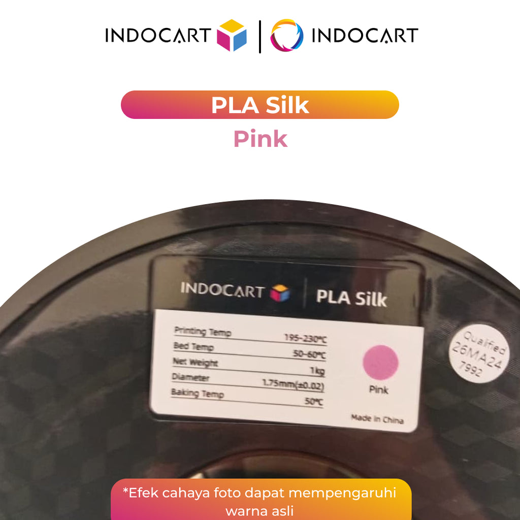 3D Printer Filament IndoCart PLA Silk Smooth and Glossy Finish Filament 1.75mm 1Kg