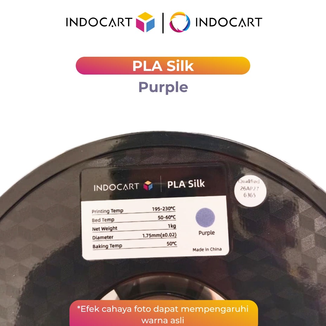 3D Printer Filament IndoCart PLA Silk Smooth and Glossy Finish Filament 1.75mm 1Kg