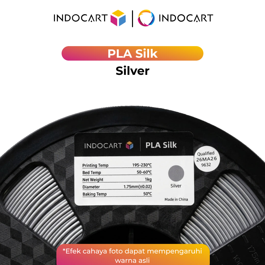 3D Printer Filament IndoCart PLA Silk Smooth and Glossy Finish Filament 1.75mm 1Kg