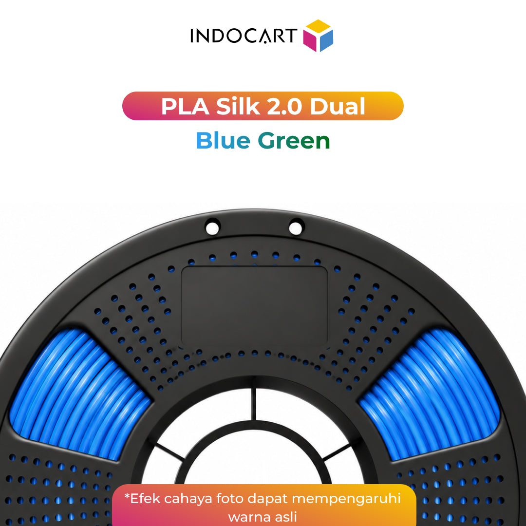3D Printer Filament IndoCart PLA Silk 2.0 Dual Color Silky Surface Finished 1.75mm 1kg