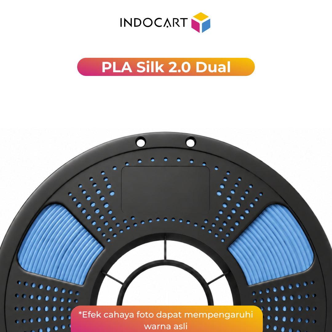 3D Printer Filament IndoCart PLA Silk 2.0 Dual Color Silky Surface Finished 1.75mm 1kg