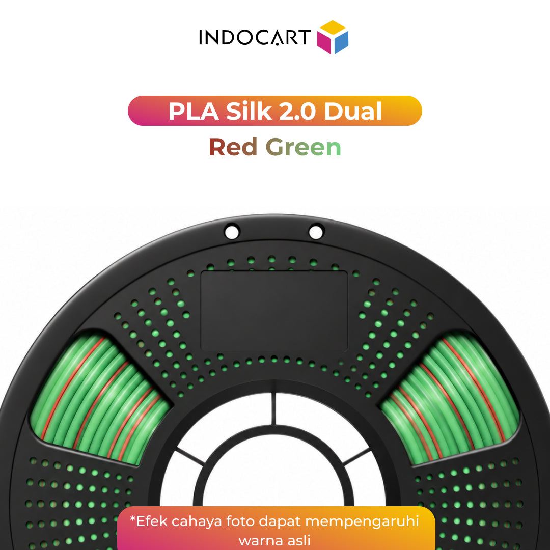 3D Printer Filament IndoCart PLA Silk 2.0 Dual Color Silky Surface Finished 1.75mm 1kg