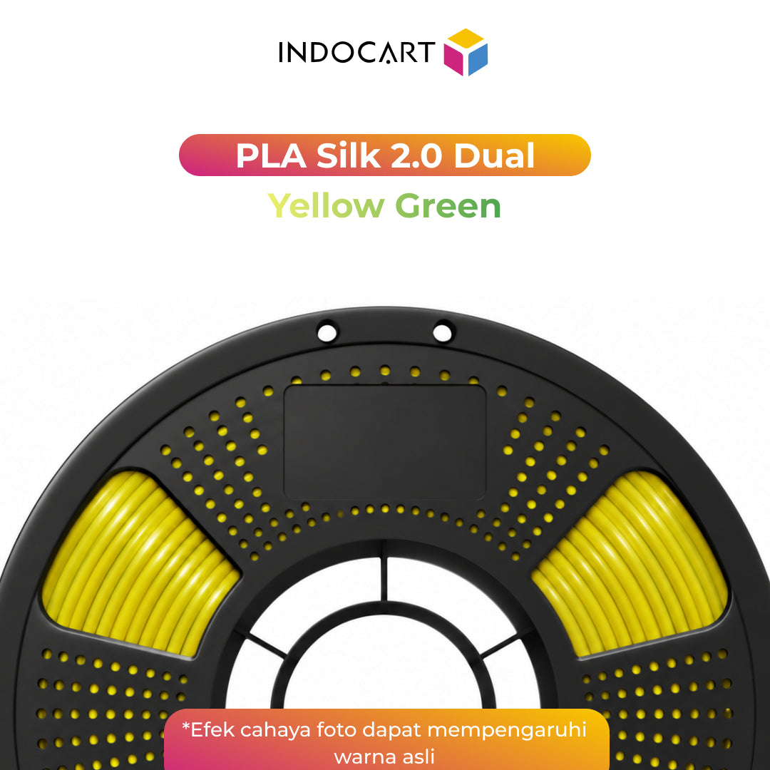 3D Printer Filament IndoCart PLA Silk 2.0 Dual Color Silky Surface Finished 1.75mm 1kg