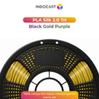 3D Printer Filament IndoCart PLA Silk 2.0 Tri Color Blend Silky Surface Finished 1.75mm 1kg