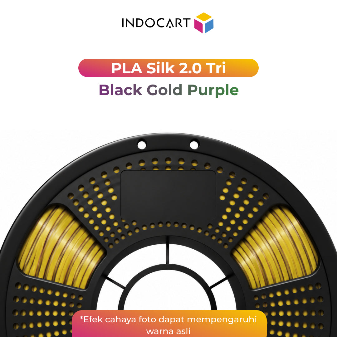 3D Printer Filament IndoCart PLA Silk 2.0 Tri Color Blend Silky Surface Finished 1.75mm 1kg