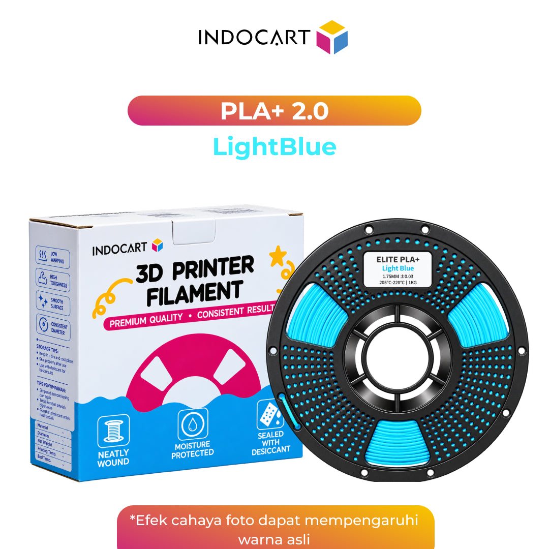 3D Printer Filament IndoCart PLA Basic & PLA 2.0 Plus Easy To Print Filament 1.75mm 1Kg