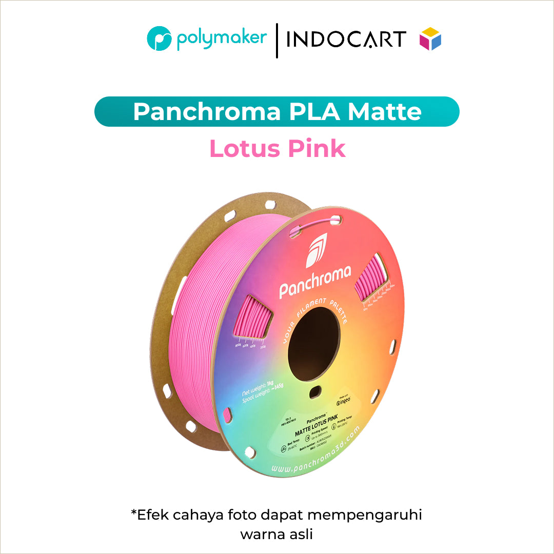 3D Printer Filament PolyMaker Panchroma/PolyTerra PLA Matte 1.75mm-Lotus Pink 1Kg