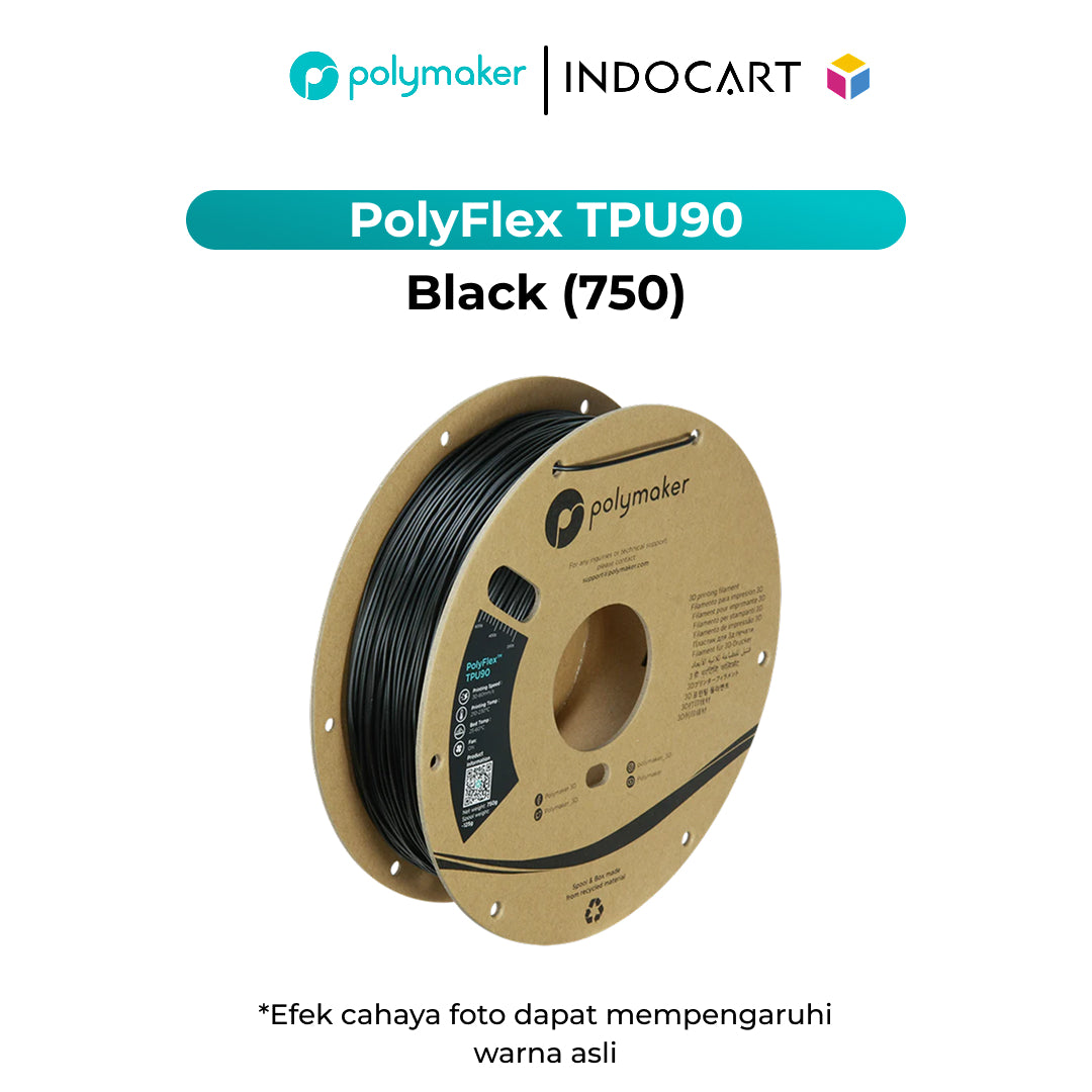3D Printer Filament PolyMaker PolyFlex TPU90 Elastic Filament 1.75mm 750gr