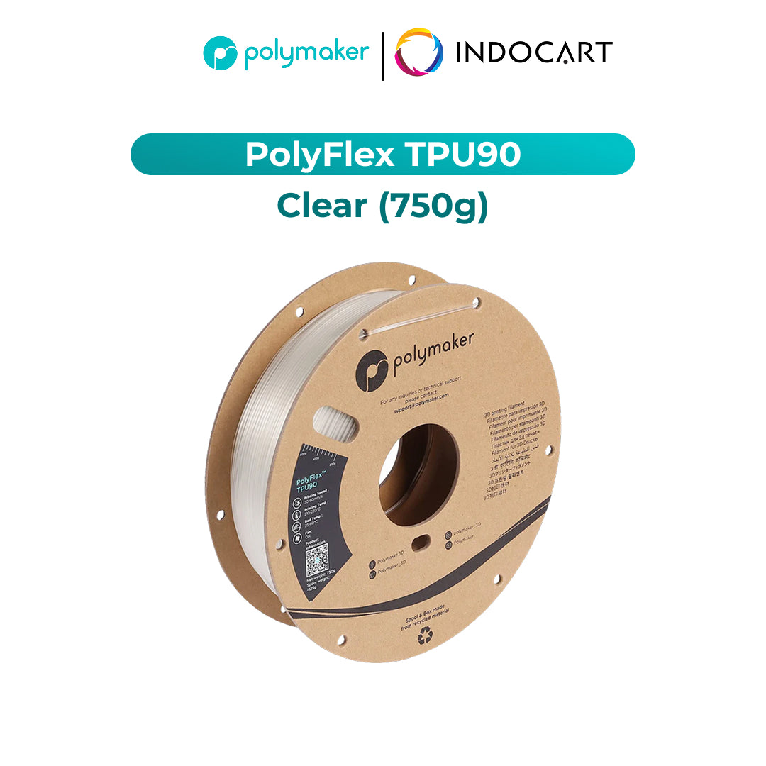 3D Printer Filament PolyMaker PolyFlex TPU90 Elastic Filament 1.75mm 750gr