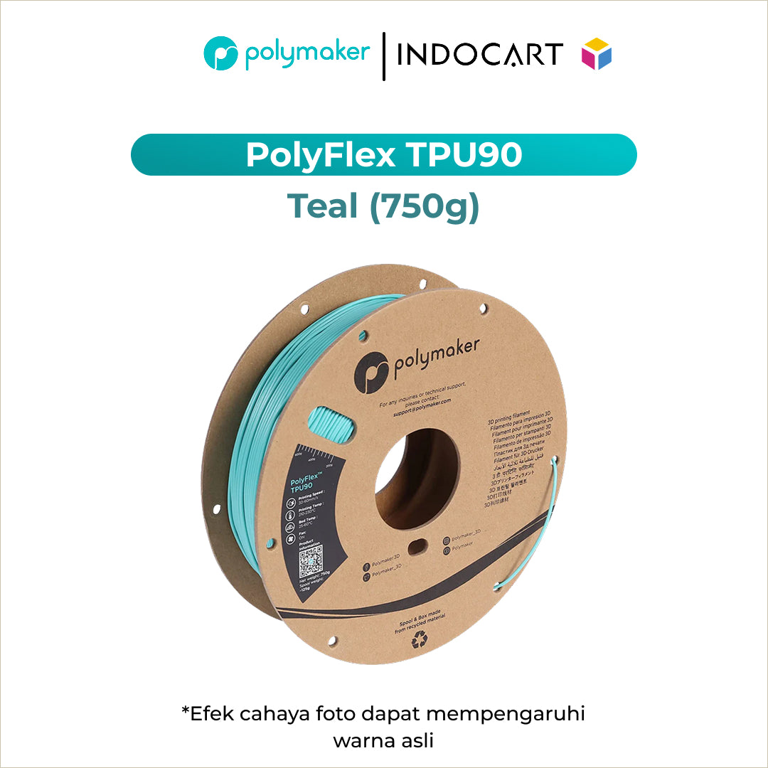 3D Printer Filament PolyMaker PolyFlex TPU90 Elastic Filament 1.75mm 750gr