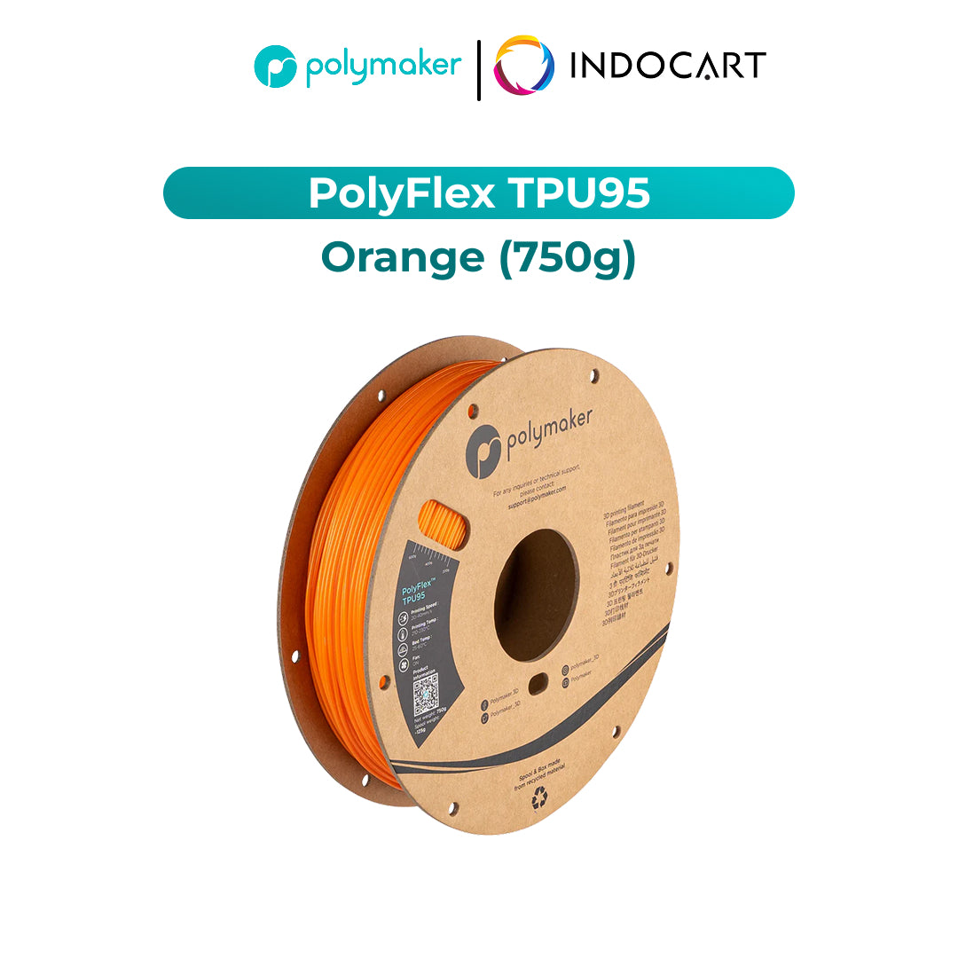 3D Printer Filament PolyMaker PolyFlex TPU95 Elastic Filament 1.75mm 750gr