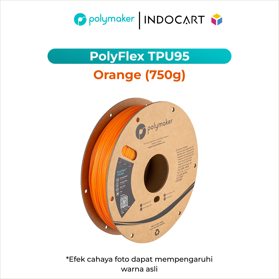 3D Printer Filament PolyMaker PolyFlex TPU95 Elastic Filament 1.75mm 750gr