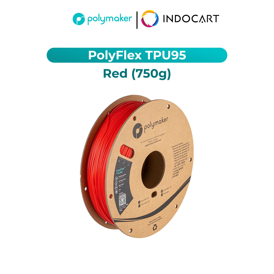 3D Printer Filament PolyMaker PolyFlex TPU95 Elastic Filament 1.75mm 750gr