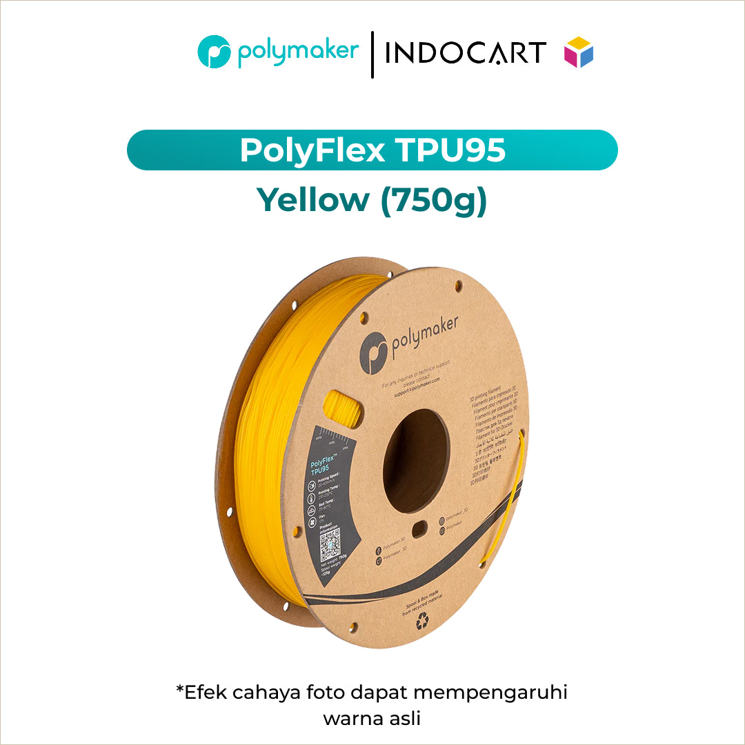 3D Printer Filament PolyMaker PolyFlex TPU95 Elastic Filament 1.75mm 750gr