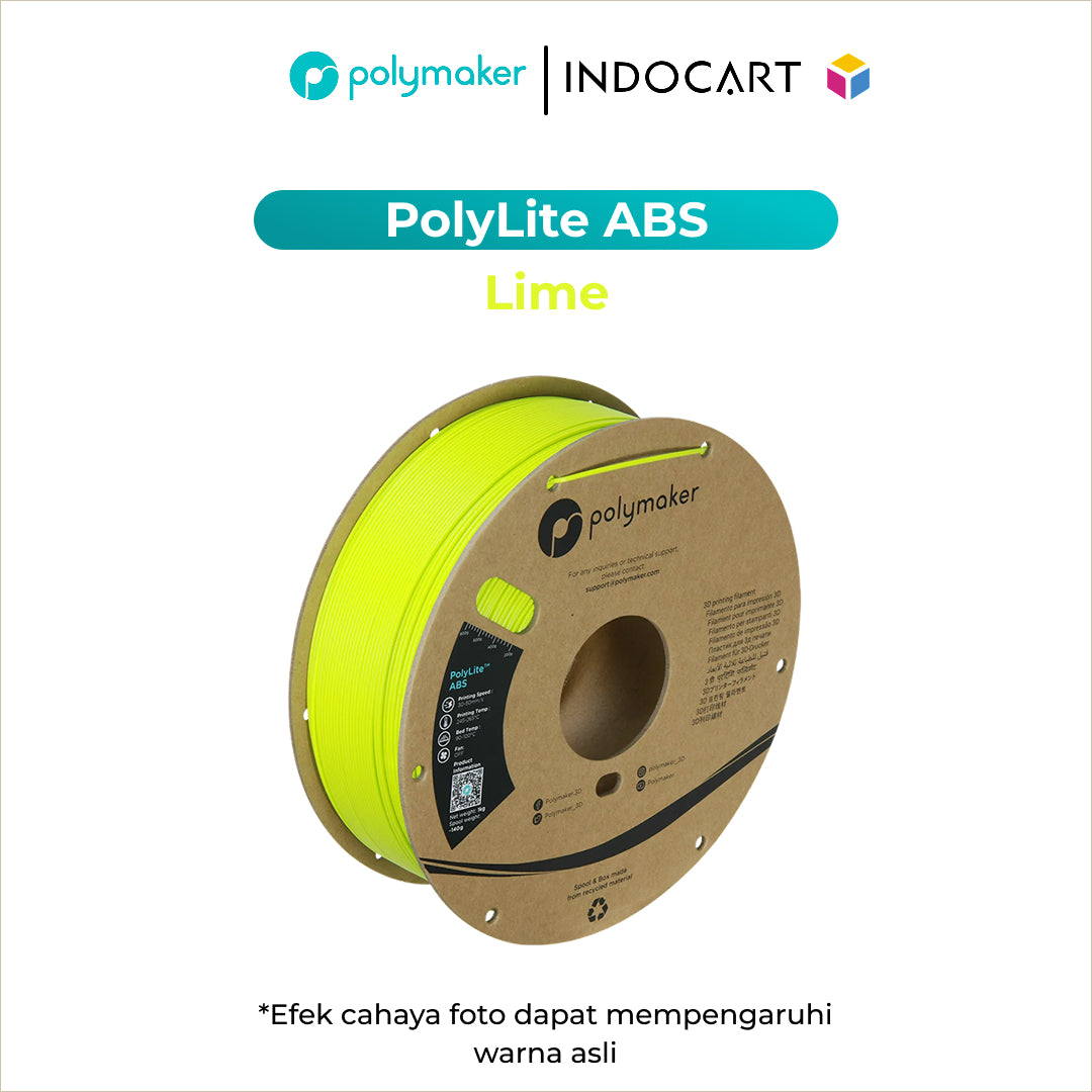 3D Printer Filament PolyMaker PolyLite ABS 1.75mm 1Kg