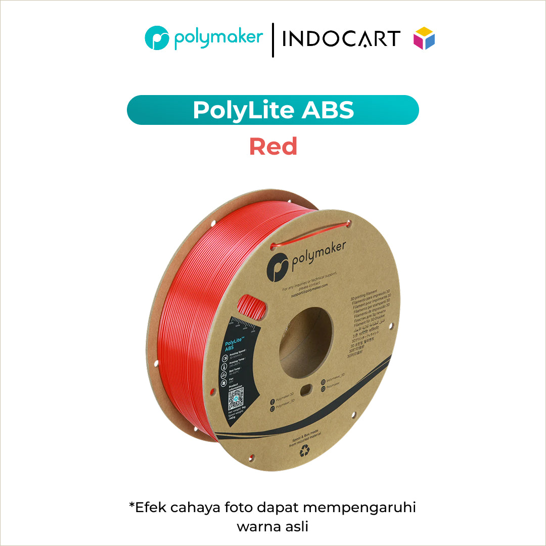 3D Printer Filament PolyMaker PolyLite ABS 1.75mm 1Kg