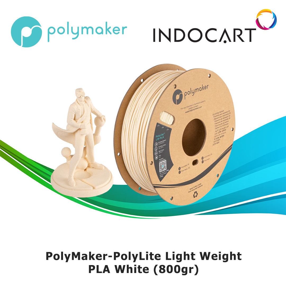 3D Printer Filament PolyMaker PolyLite Light Weight PLA 1.75mm 800gr