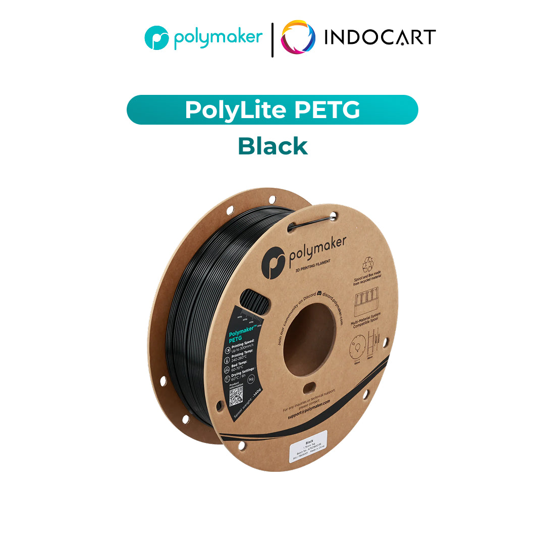3D Printer Filament PolyMaker PolyLite PETG Filament with Balanced Mechanical Properties 1.75mm 1Kg
