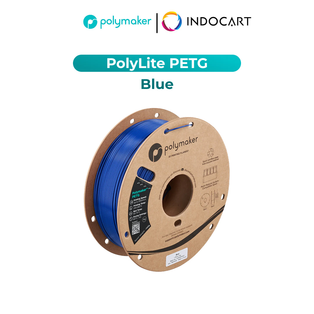 3D Printer Filament PolyMaker PolyLite PETG Filament with Balanced Mechanical Properties 1.75mm 1Kg