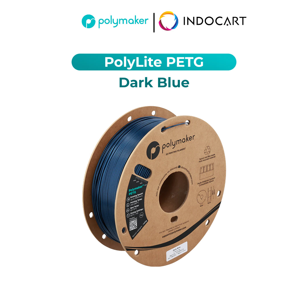 3D Printer Filament PolyMaker PolyLite PETG Filament with Balanced Mechanical Properties 1.75mm 1Kg