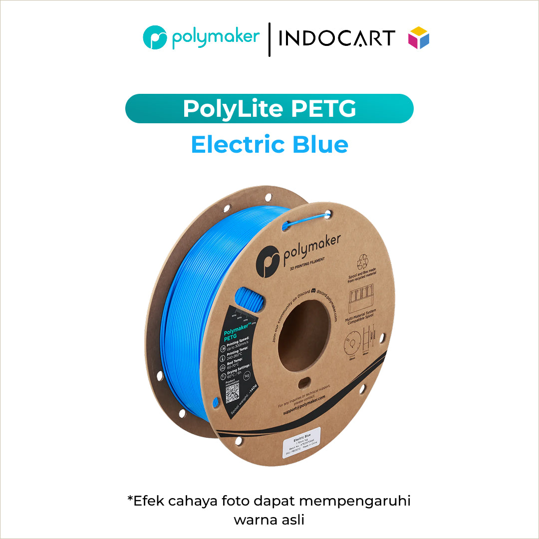 3D Printer Filament PolyMaker PolyLite PETG Filament with Balanced Mechanical Properties 1.75mm 1Kg