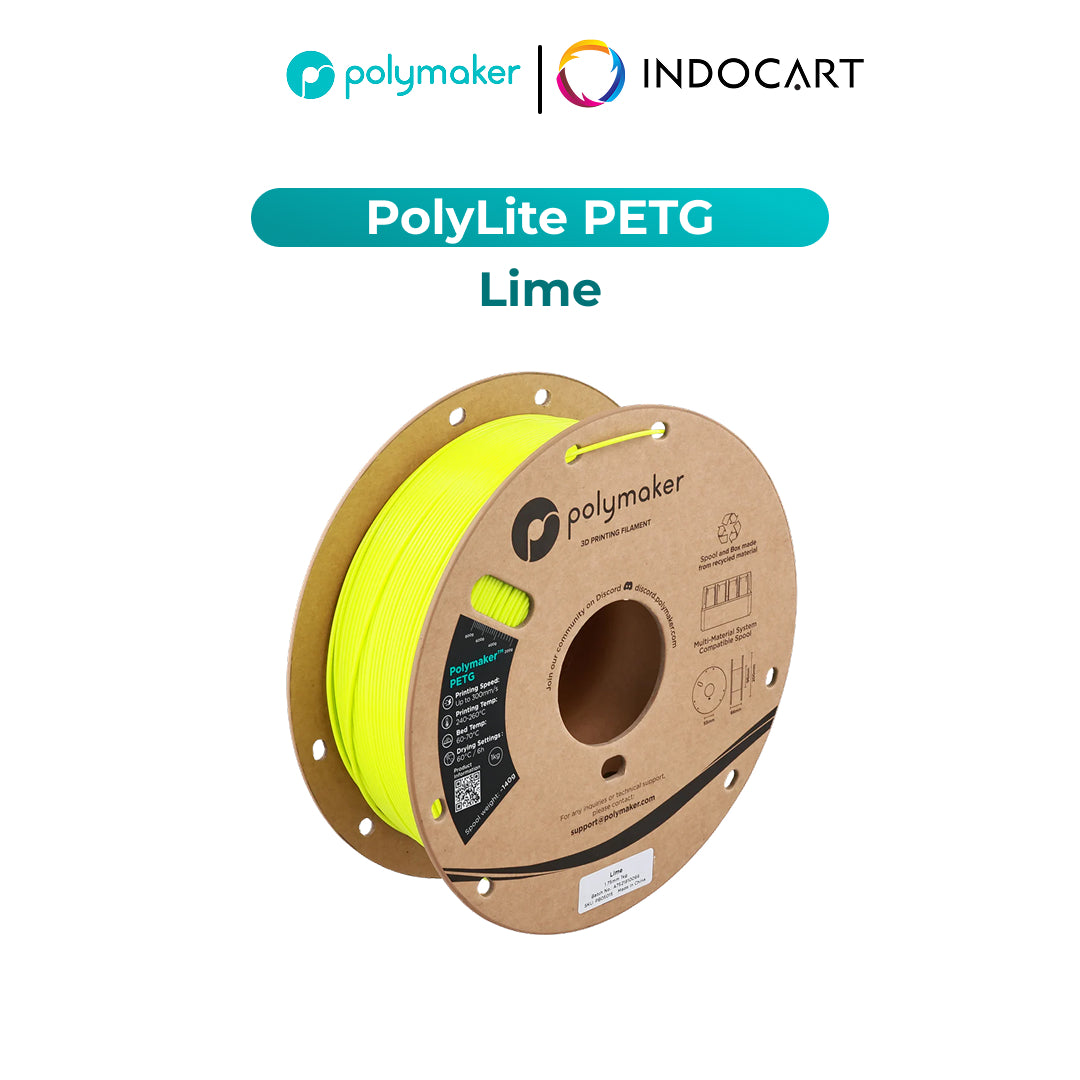 3D Printer Filament PolyMaker PolyLite PETG Filament with Balanced Mechanical Properties 1.75mm 1Kg