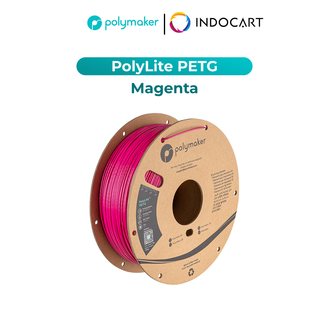 3D Printer Filament PolyMaker PolyLite PETG Filament with Balanced Mechanical Properties 1.75mm 1Kg