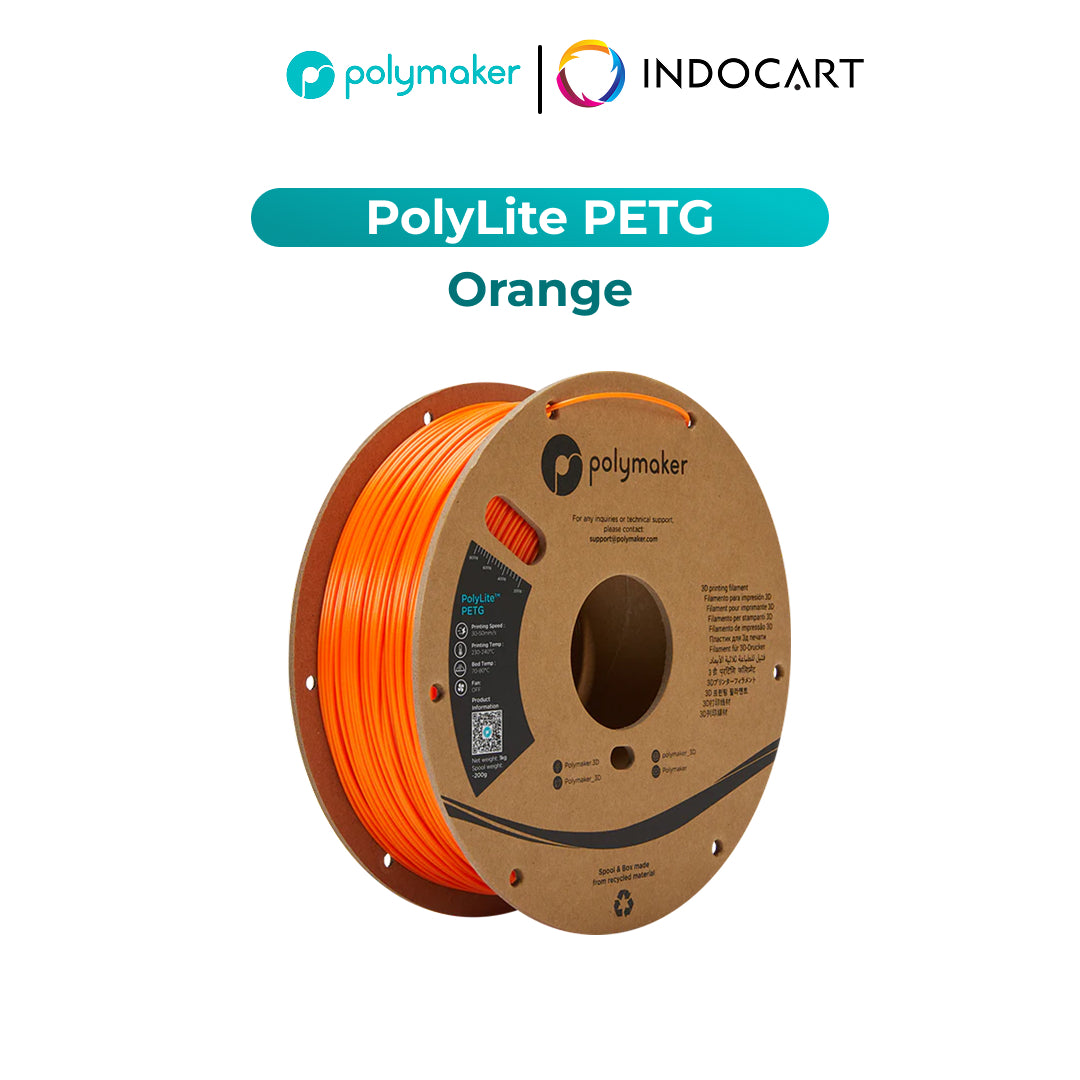 3D Printer Filament PolyMaker PolyLite PETG Filament with Balanced Mechanical Properties 1.75mm 1Kg
