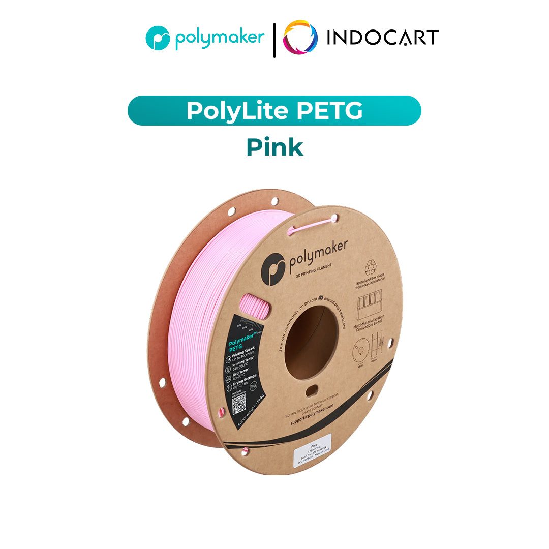 3D Printer Filament PolyMaker PolyLite PETG Filament with Balanced Mechanical Properties 1.75mm 1Kg