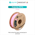 3D Printer Filament PolyMaker PolyLite PETG Filament with Balanced Mechanical Properties 1.75mm-Pink 1Kg