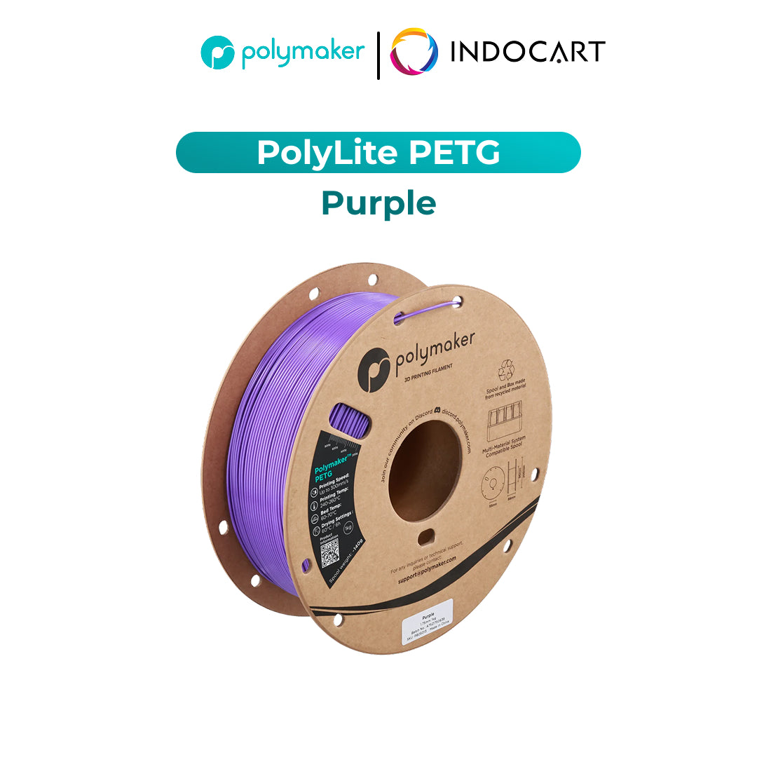3D Printer Filament PolyMaker PolyLite PETG Filament with Balanced Mechanical Properties 1.75mm 1Kg