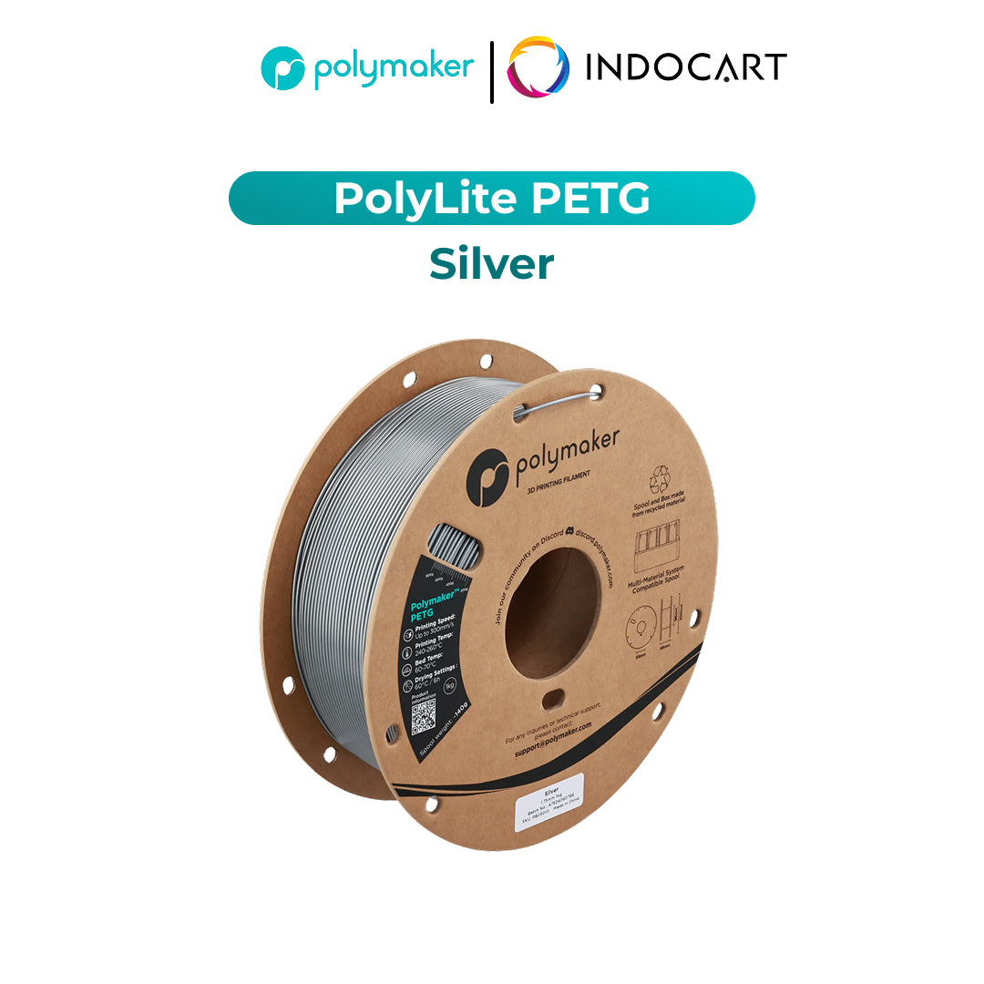3D Printer Filament PolyMaker PolyLite PETG Filament with Balanced Mechanical Properties 1.75mm 1Kg