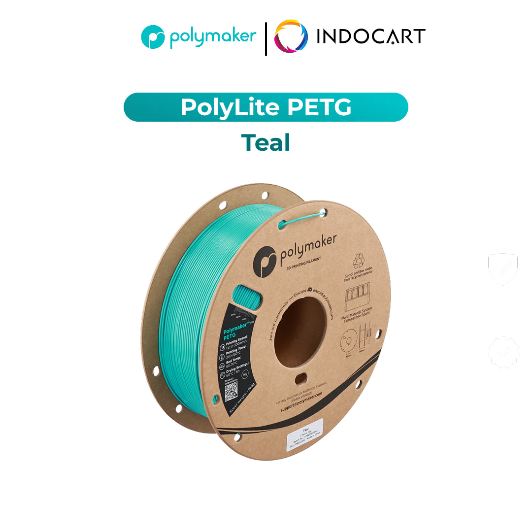 3D Printer Filament PolyMaker PolyLite PETG Filament with Balanced Mechanical Properties 1.75mm 1Kg