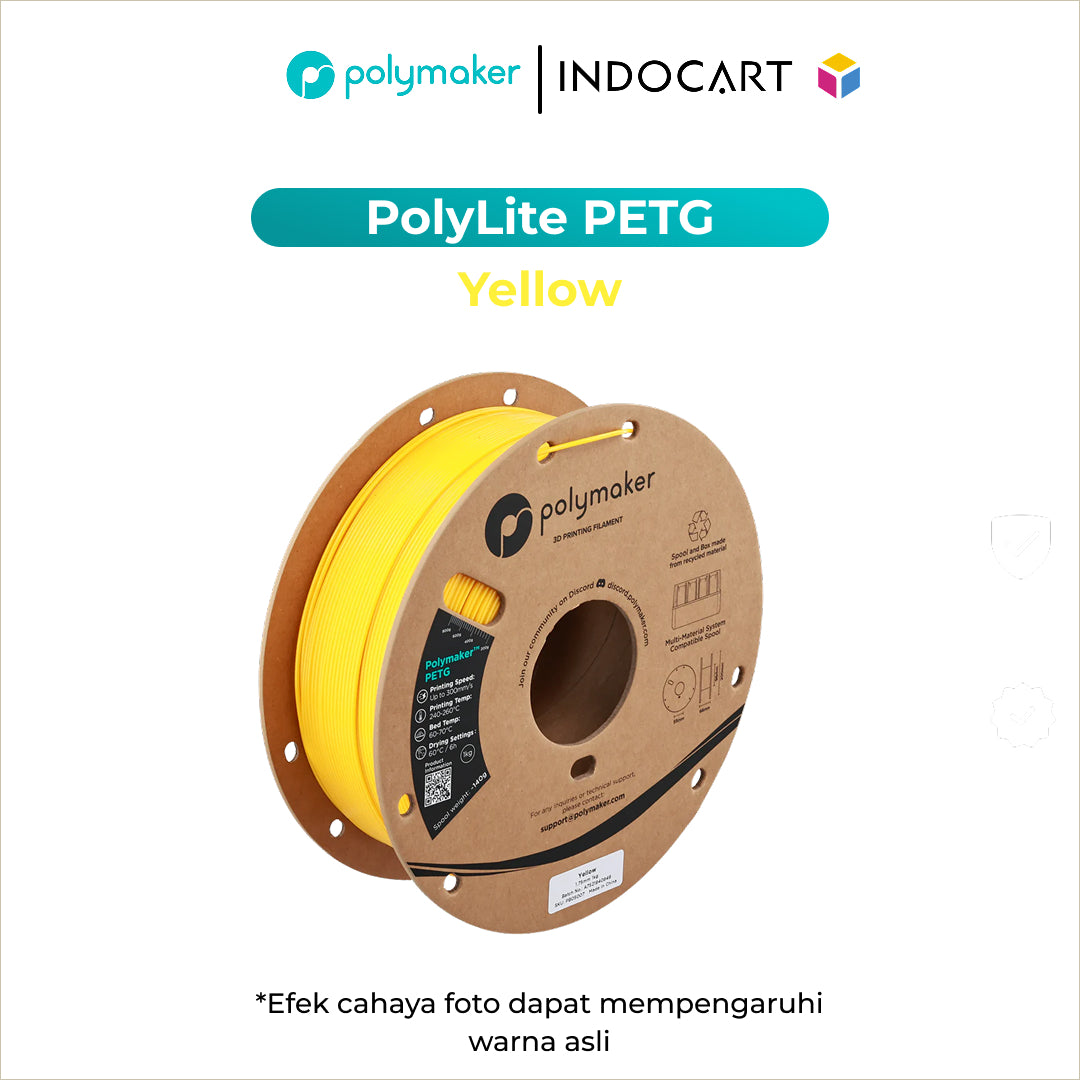3D Printer Filament PolyMaker PolyLite PETG Filament with Balanced Mechanical Properties 1.75mm 1Kg