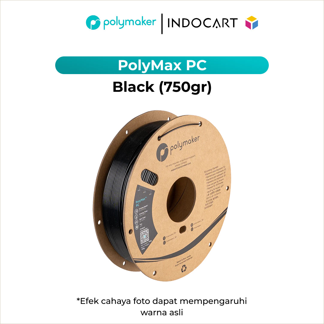 3D Printer Filament PolyMaker PolyMax PC PolyCarbonate 1.75mm 750gr