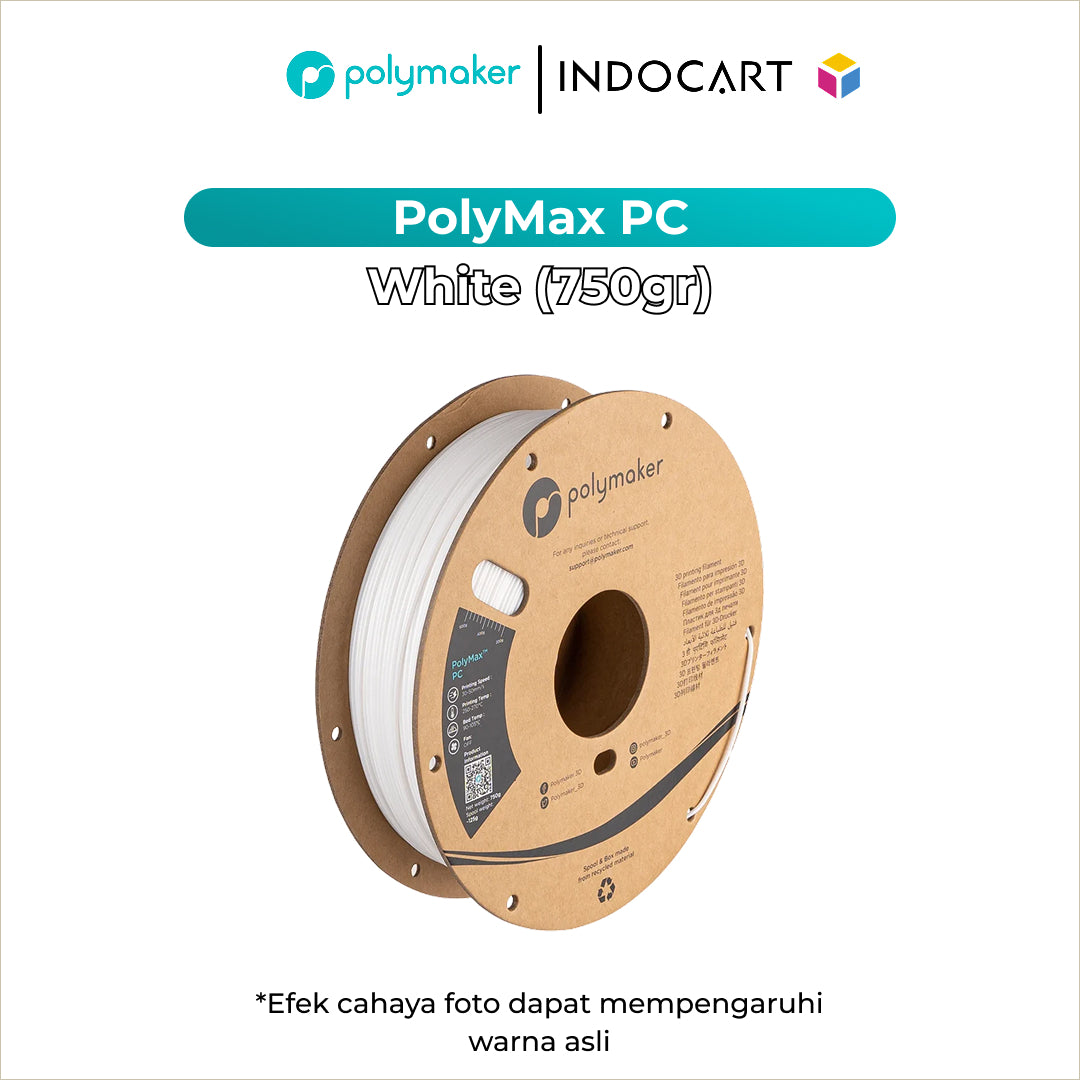 3D Printer Filament PolyMaker PolyMax PC PolyCarbonate 1.75mm 750gr