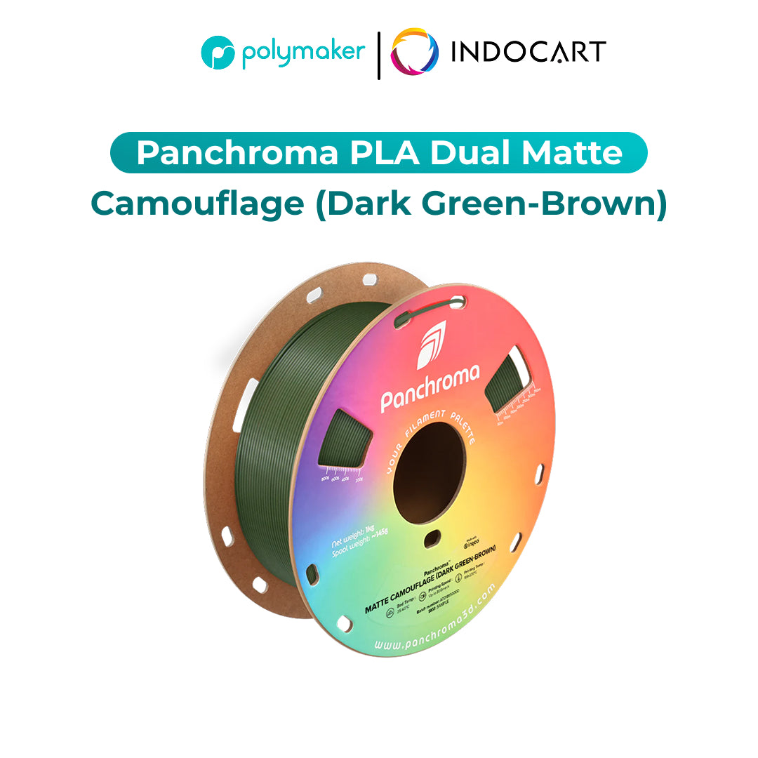 3D Printer Filament PolyMaker Panchroma/PolyTerra Dual Color PLA Matte 1.75mm 1Kg