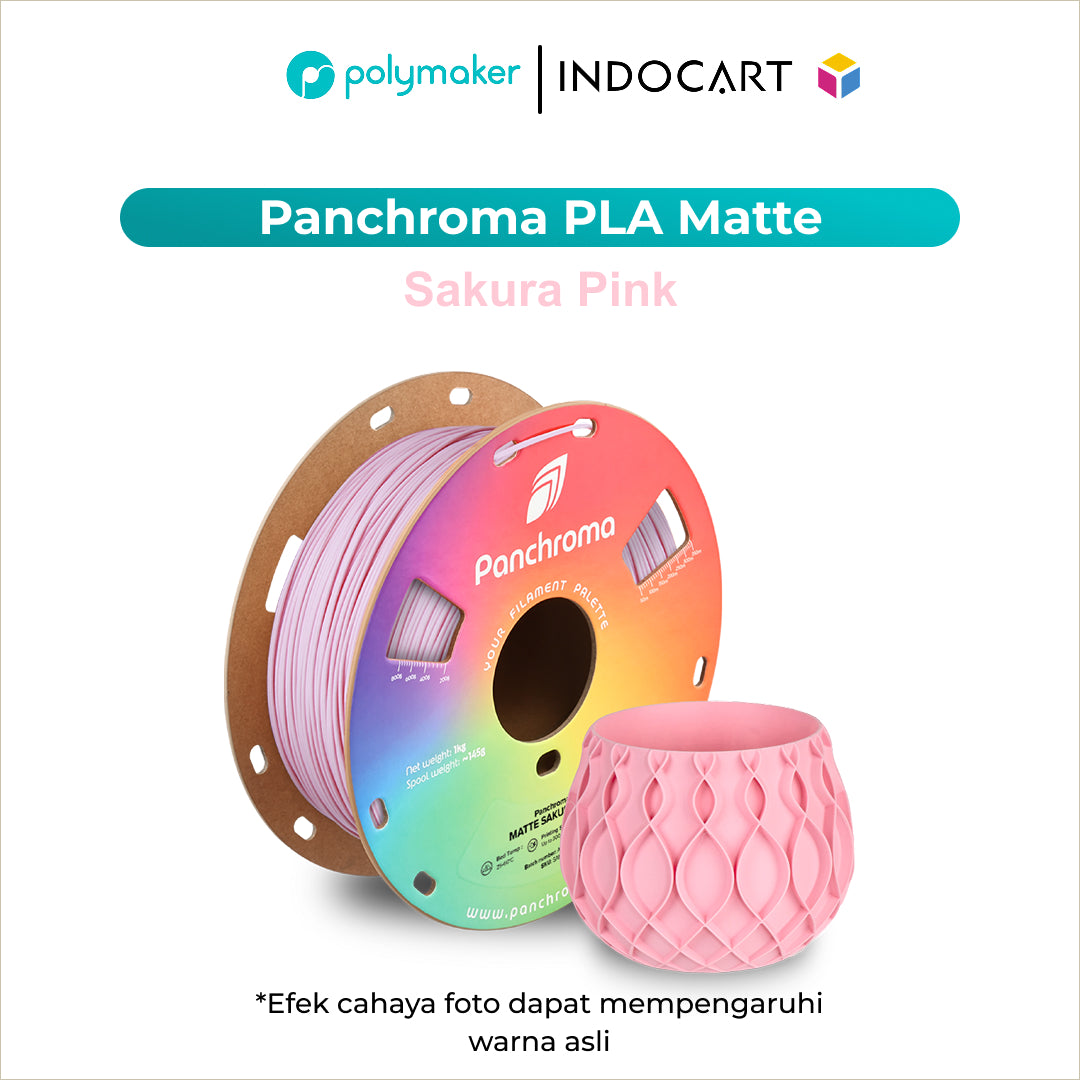 3D Printer Filament PolyMaker Panchroma/PolyTerra Pastel PLA Matte 1.75mm-Sakura Pink 1Kg