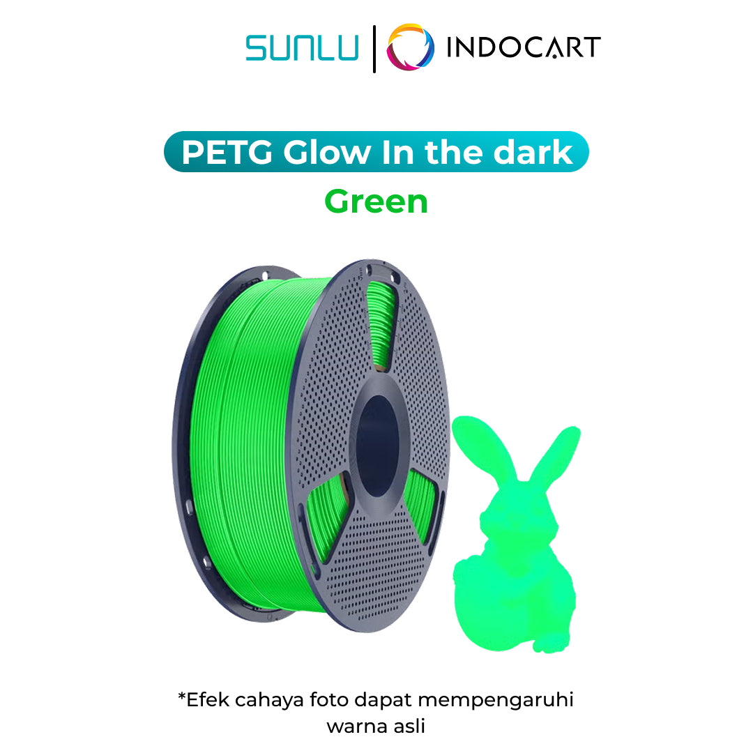 3D Printer Filament SUNLU PETG Glow In The Dark Containing Luminous Powder 1.75mm 1Kg