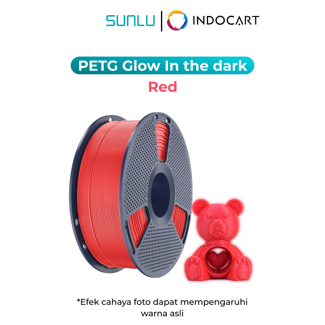 3D Printer Filament SUNLU PETG Glow In The Dark Containing Luminous Powder 1.75mm 1Kg
