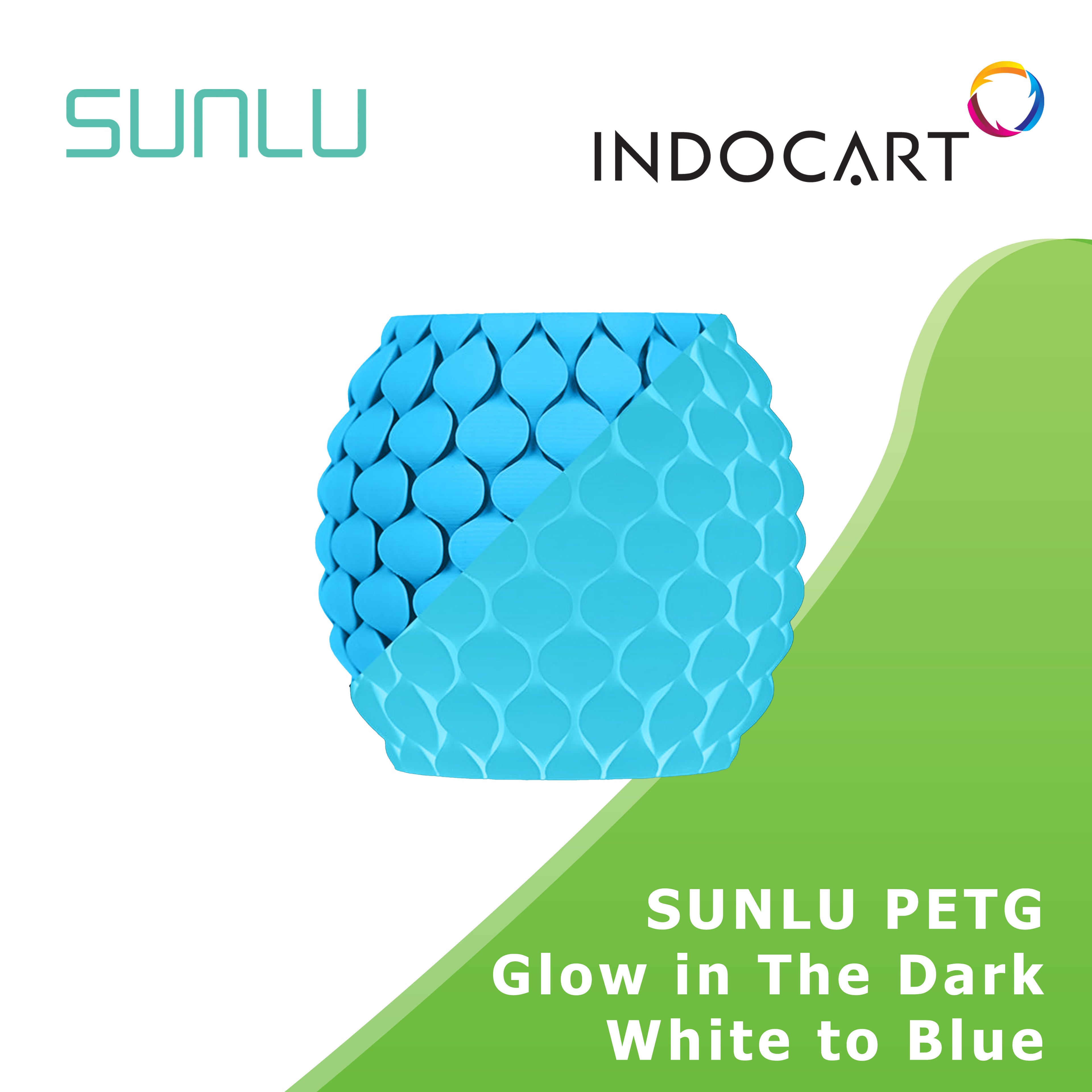 3D Printer Filament SUNLU PETG Glow In The Dark Containing Luminous Powder 1.75mm 1Kg