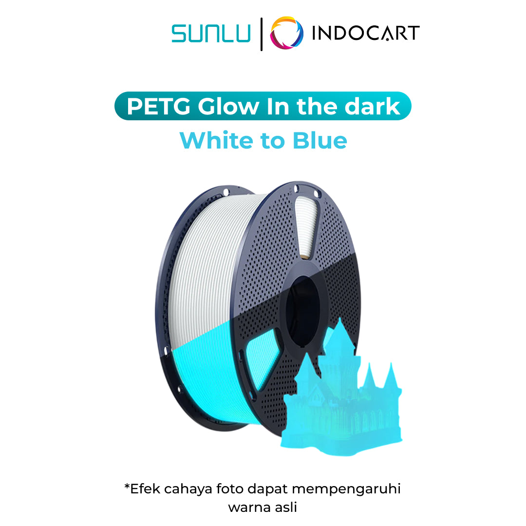 3D Printer Filament SUNLU PETG Glow In The Dark Containing Luminous Powder 1.75mm 1Kg