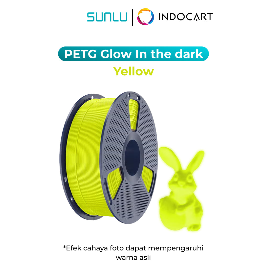 3D Printer Filament SUNLU PETG Glow In The Dark Containing Luminous Powder 1.75mm 1Kg