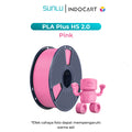 3D Printer Filament SUNLU PLA Plus High Speed 2.0 Fast Printing up to 600mm/s 1.75mm-Pink 1Kg