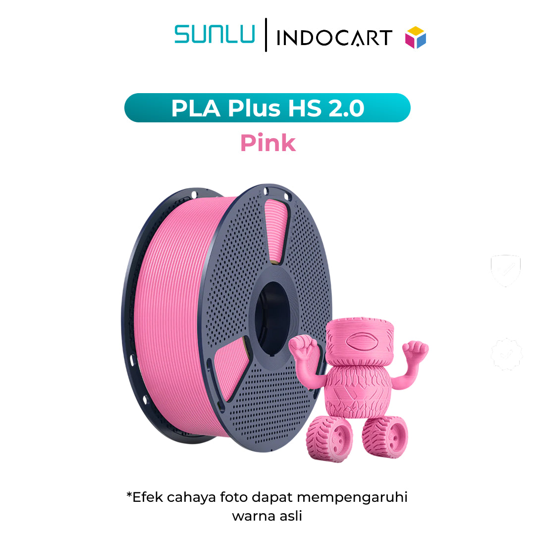 3D Printer Filament SUNLU PLA Plus High Speed 2.0 Fast Printing up to 600mm/s 1.75mm-Pink 1Kg