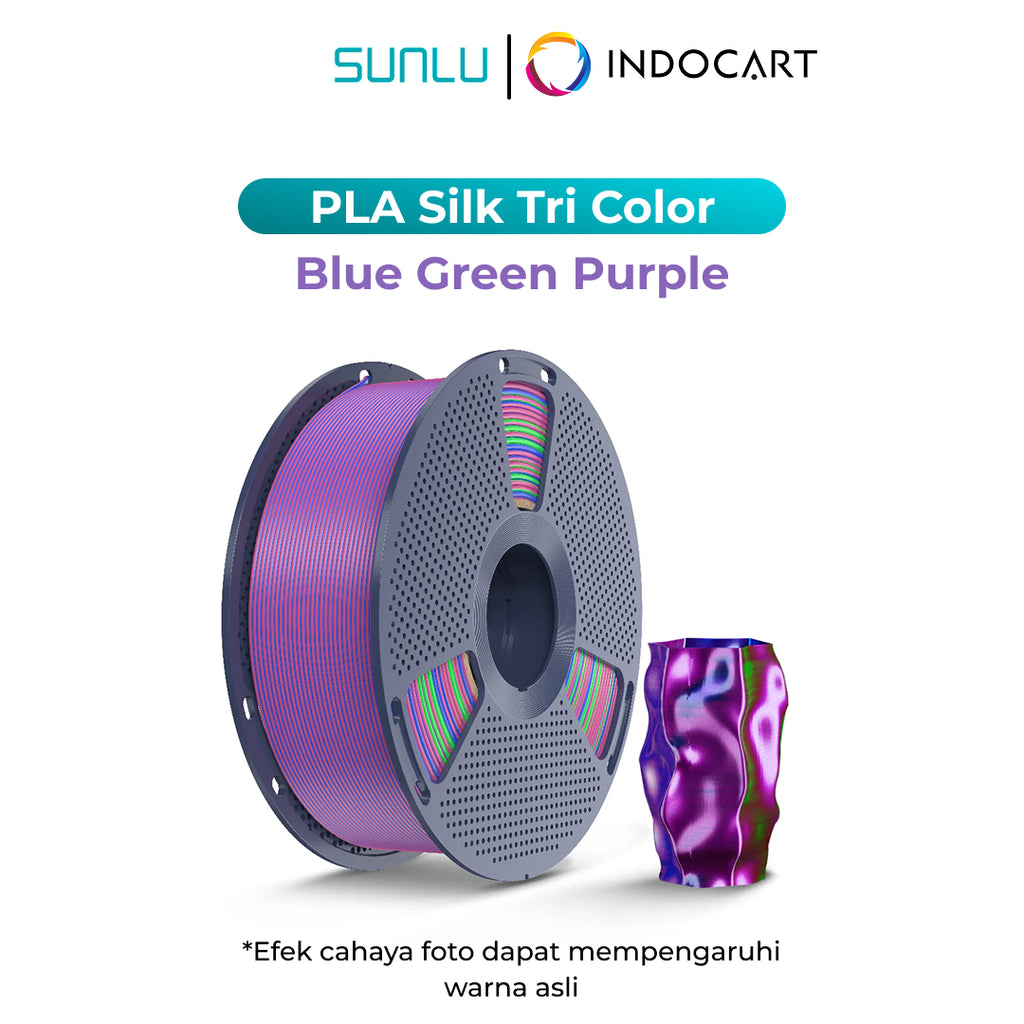 3D Printer Filament SUNLU Silk PLA Plus Tri Color Smooth Texture and 3 Vibrant Colors 1.75mm 1Kg